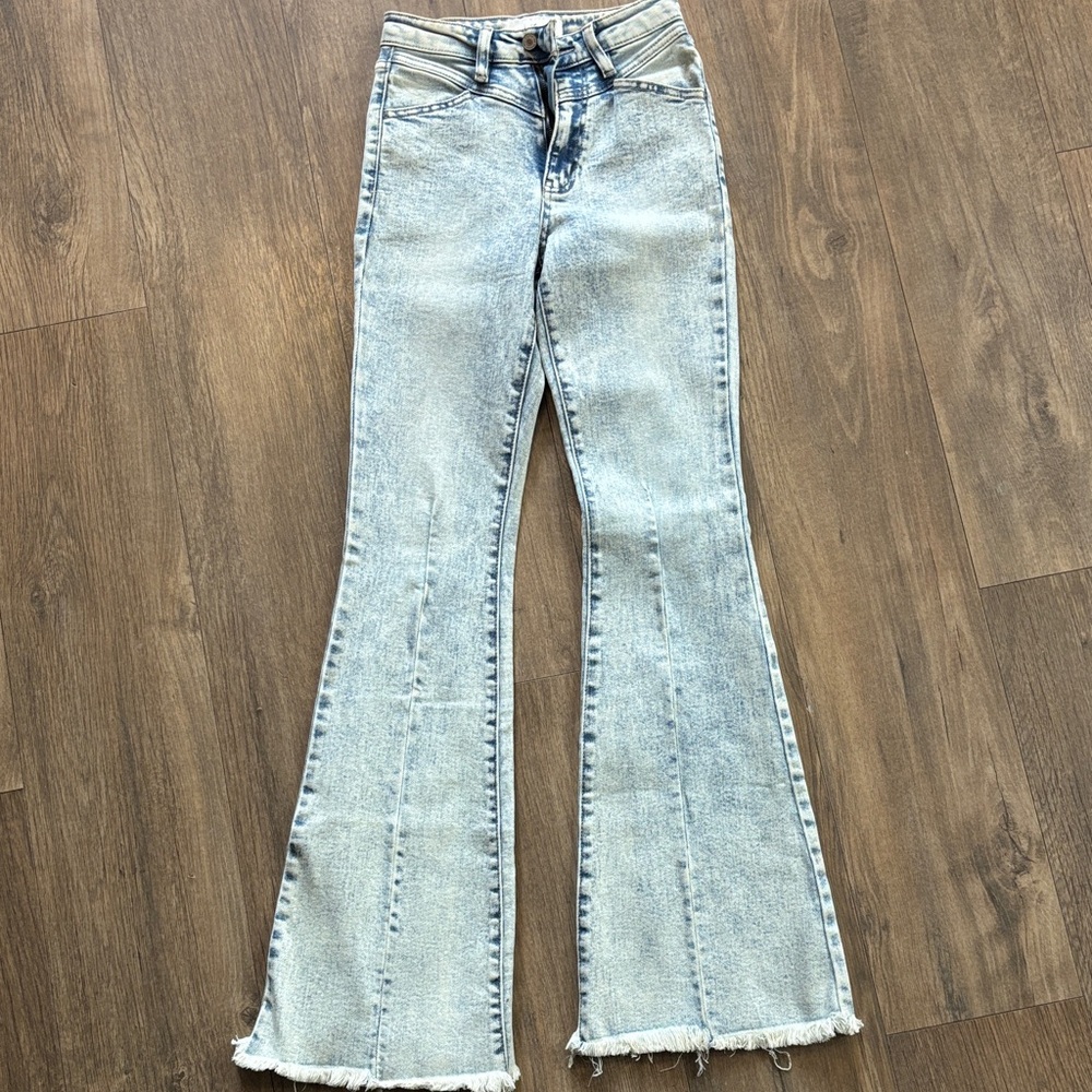 KanCan Women's Flared Light Blue Jeans - NEW